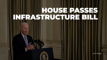 Biden will tout the bipartisan infrastructure bill Wednesday.