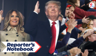 Former President Donald Trump and first lady Melania joined Braves fans in the controversial 'Tomahawk chop' while attending game four of the 2021 World Series in Atlanta. Trump's participation reignited the debate over whether the franchise should continue the home game tradition.