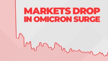 Amid a worldwide surge in cases of the Omicron variant of COVID-19, Wall Street began the week of Christmas in a slump.