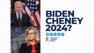 Vice President Kamala Harris dismissed a question on whether President Joe Biden would replace her as his running mate in 2024 with Republican Liz Cheney.