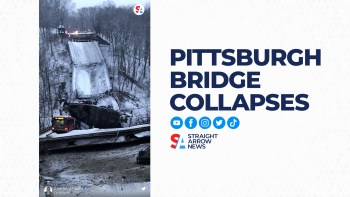 President Biden surveyed the site of a bridge collapse in Pittsburg, Pennsylvania ahead of a scheduled event promoting infrastructure.