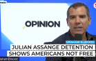 Graham Elwood says Julian Assange detention shows Americans are not free.