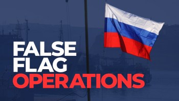 Russian officials are denying U.S. allegations that it is preparing a "false flag" operation to invade Ukraine as Russian troops gather near the Ukraine border.