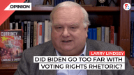 Larry Lindsey weighs in on President Biden's comments on voting rights.
