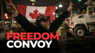 A self-described "freedom convoy" group blocked roads and bridges at Canadian cities and border crossings between Canada and the United States.