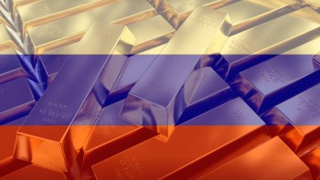 Struggling under economic sanctions and currency collapse, Russia is buying up gold and eyeing cryptocurrency as sanction workarounds.