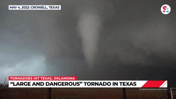 Tornadoes hit Texas and Oklahoma.