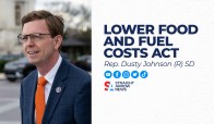 Rep. Dusty Johnson, R-S.D., has voted for multiple bills in Congress designed to help lower record-high inflation plaguing Americans.