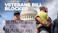 Democrats, veterans groups, and comedian Jon Stewart expressed outrage on Capitol Hill after Republicans blocked a bill to help veterans' healthcare.