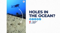 Researchers recently discovered mysterious lines of holes along the floor of the Atlantic Ocean more than a mile and a half below sea level.