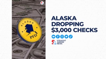 Alaskans received an annual bonus amounting to $3,284 as part of a combined payout from the state's permanent fund generated by oil profits.