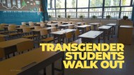 Students from nearly 100 Virginia high schools walked out of class to protest new guidelines for policies regarding transgender students.
