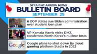 States files suit against the Biden administration's student loan plan, Harris ends her Asia trip in South Korea. Google shuts down Stadia.