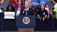 President Joe Biden made campaign stops in the key battleground states of Pennsylvania and Wisconsin to rally support for Democrats.
