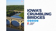 Iowa's bridges are bad and many are crumbling. Iowa has the seventh most bridges in the nation but most are structurally deficient.