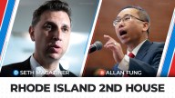 Democrat Seth Magaziner defeated Republican Allan Fung in the race for Rhode Island U.S. House of Representatives District 2.