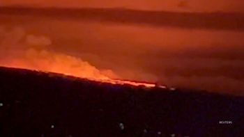 The world's largest active-volcano, Mauna Loa, is erupting in Hawaii, for the first time in nearly forty years.