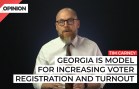 Democrats were up in arms about a Georgia law they claimed suppressed voter turnout. But early voting numbers show otherwise.