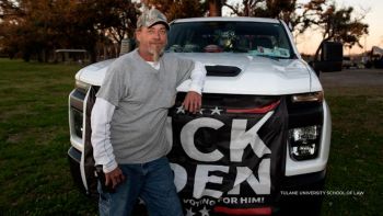 A contractor in Louisiana is at the forefront of a fight over free speech. At issue, flags flying on his truck saying “F--- Joe Biden.”