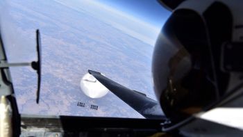 The Defense Department released a pilot selfie of the suspected Chinese Spy balloon that made its way over the United States this month.