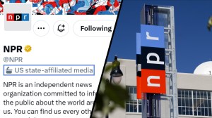 NPR criticized Twitter for labeling its account as "state-affiliated," despite receiving only 1% of its funding from the U.S. government.