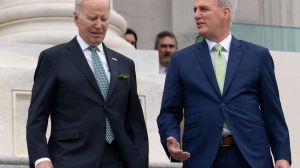 President Joe Biden is in talks with top congressional leaders to strike a deal regarding the nation's debt ceiling.