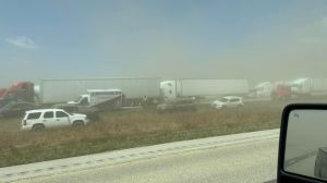 A major dust storm in Illinois caused low visibility that led to a deadly highway pileup of dozens of cars.