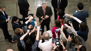 House Speaker McCarthy told reporters Americans who receive payments from the government don't need to worry about backup plans in case of default.